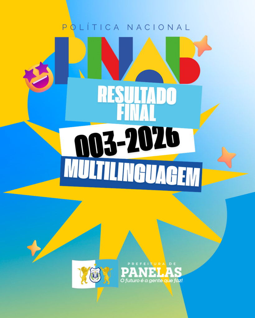 RESULTADO FINAL DOS HABILITADOS NO EDITAL DE FOMENTO MULTILINGUAGENS – 003/2026