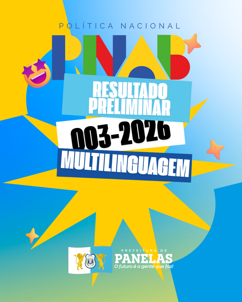 RESULTADO PRELIMINAR DOS HABILITADOS NO EDITAL DE FOMENTO MULTILINGUAGENS – 003/2026