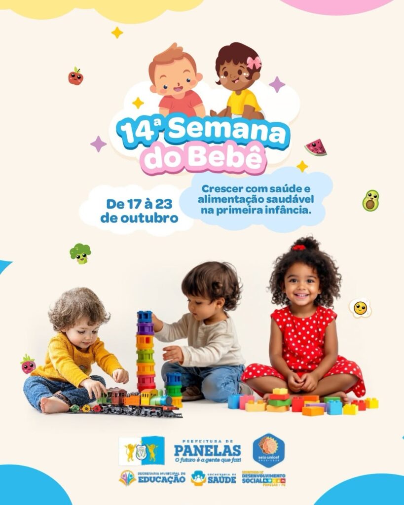 Confia a programação da 14ª Semana do Bebê, de 17 à 23 de Outubro